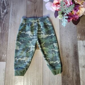 Garanimals Green Camo Fleece Baby Toddler Boy Jogger Sweatpants Size 18m EUC